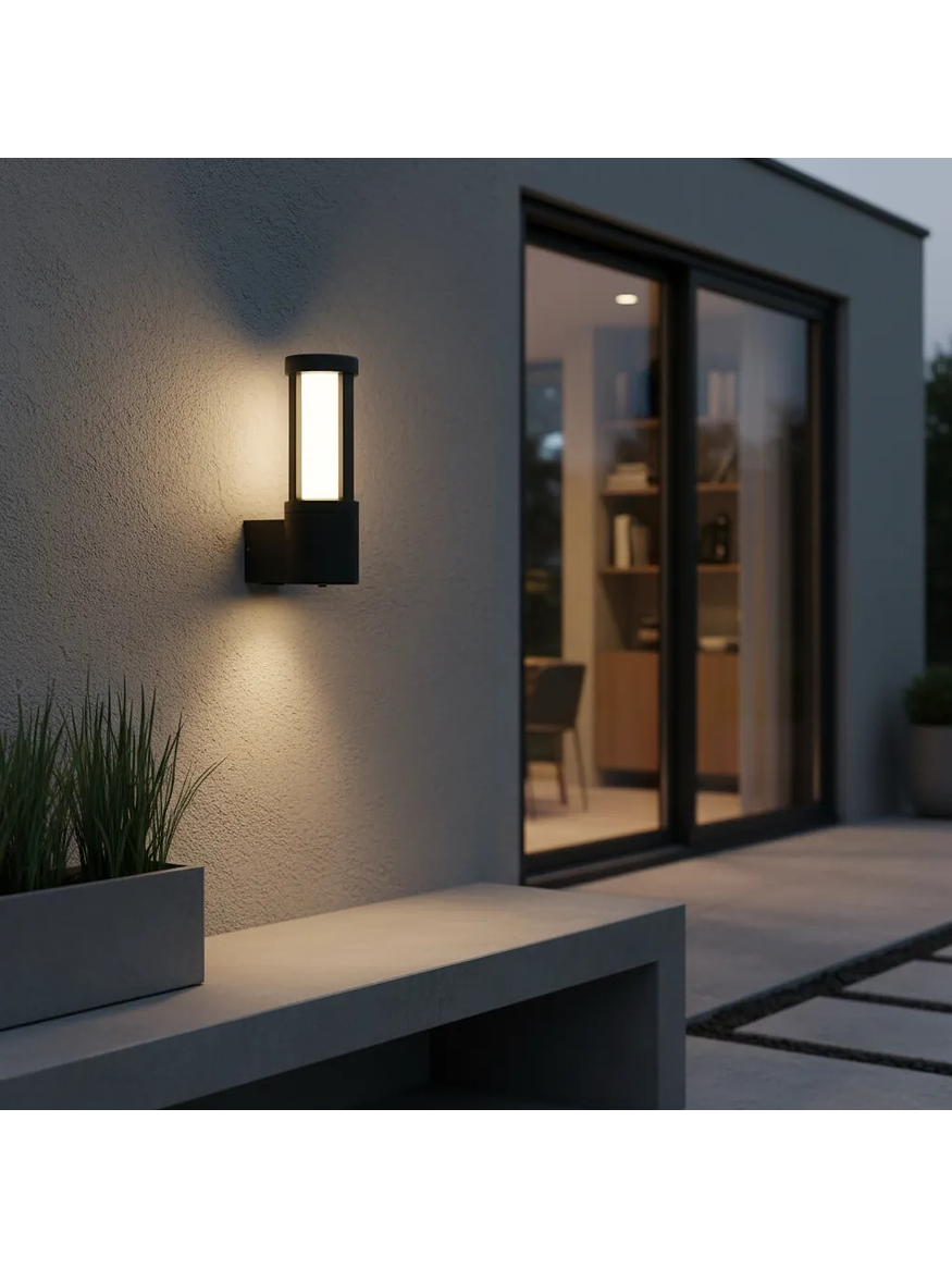 Aplique LED Exterior KAUS 11,5W 3000K IP54 Gris Oscuro 1