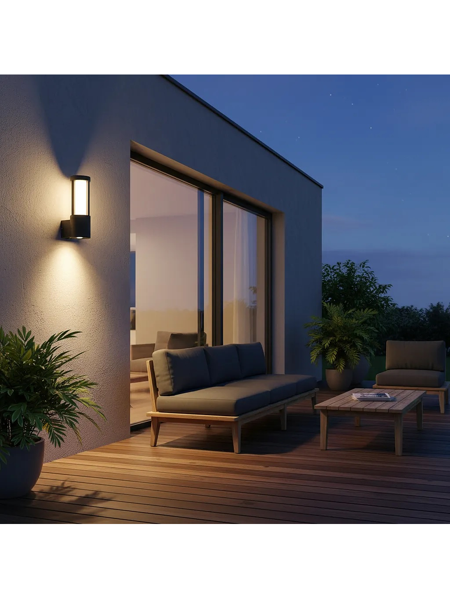 Aplique LED Exterior KAUS 11,5W 3000K IP54 Gris Oscuro 5