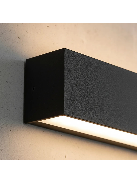 Aplique LED Bifocal 22W Luz Cálida IP65 Gris Oscuro 1