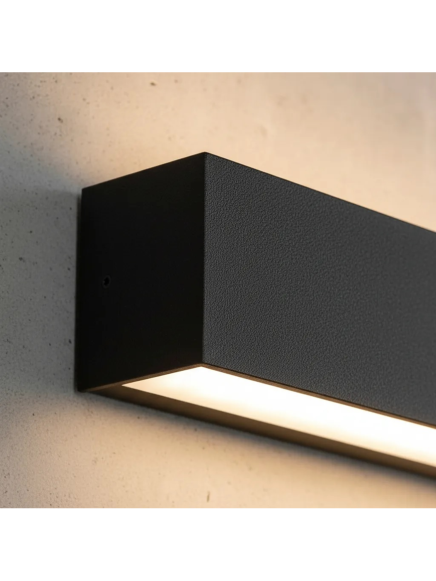 Aplique LED Bifocal 22W Luz Cálida IP65 Gris Oscuro 1