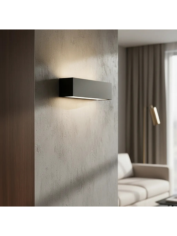 Aplique LED Bifocal 22W Luz Cálida IP65 Gris Oscuro 4