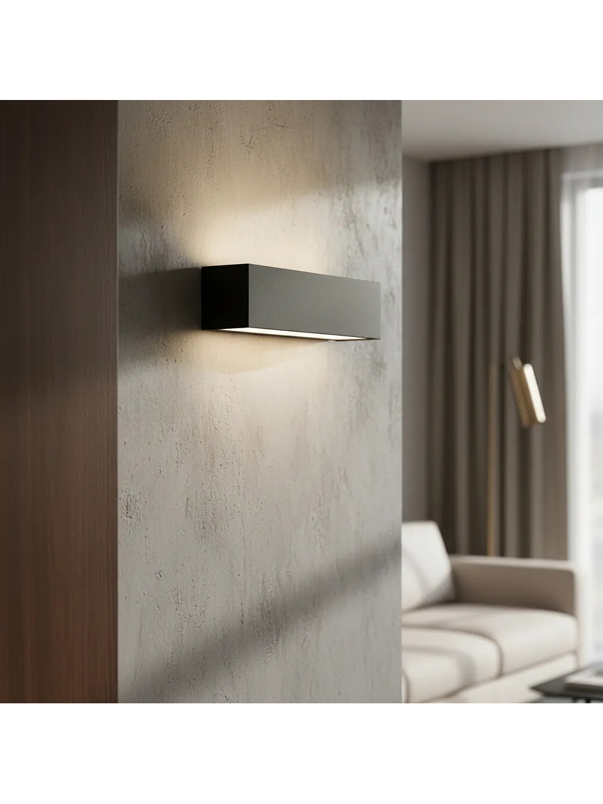 Aplique LED Bifocal 22W Luz Cálida IP65 Gris Oscuro 4