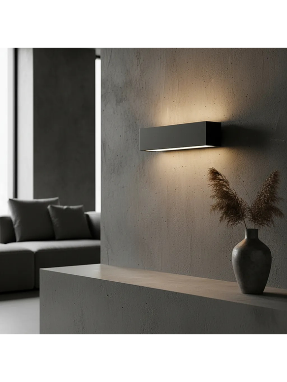 Aplique LED Bifocal 22W Luz Cálida IP65 Gris Oscuro 6