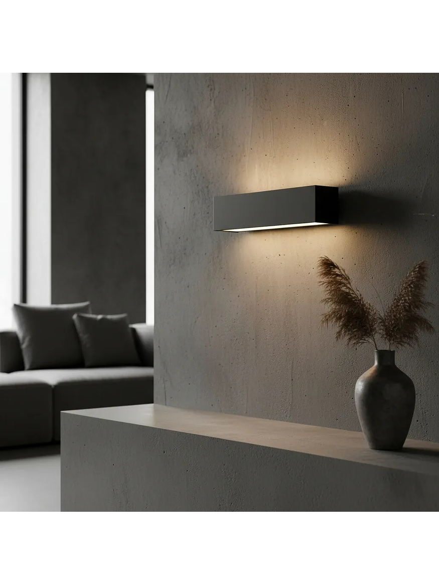 Aplique LED Bifocal 22W Luz Cálida IP65 Gris Oscuro 6