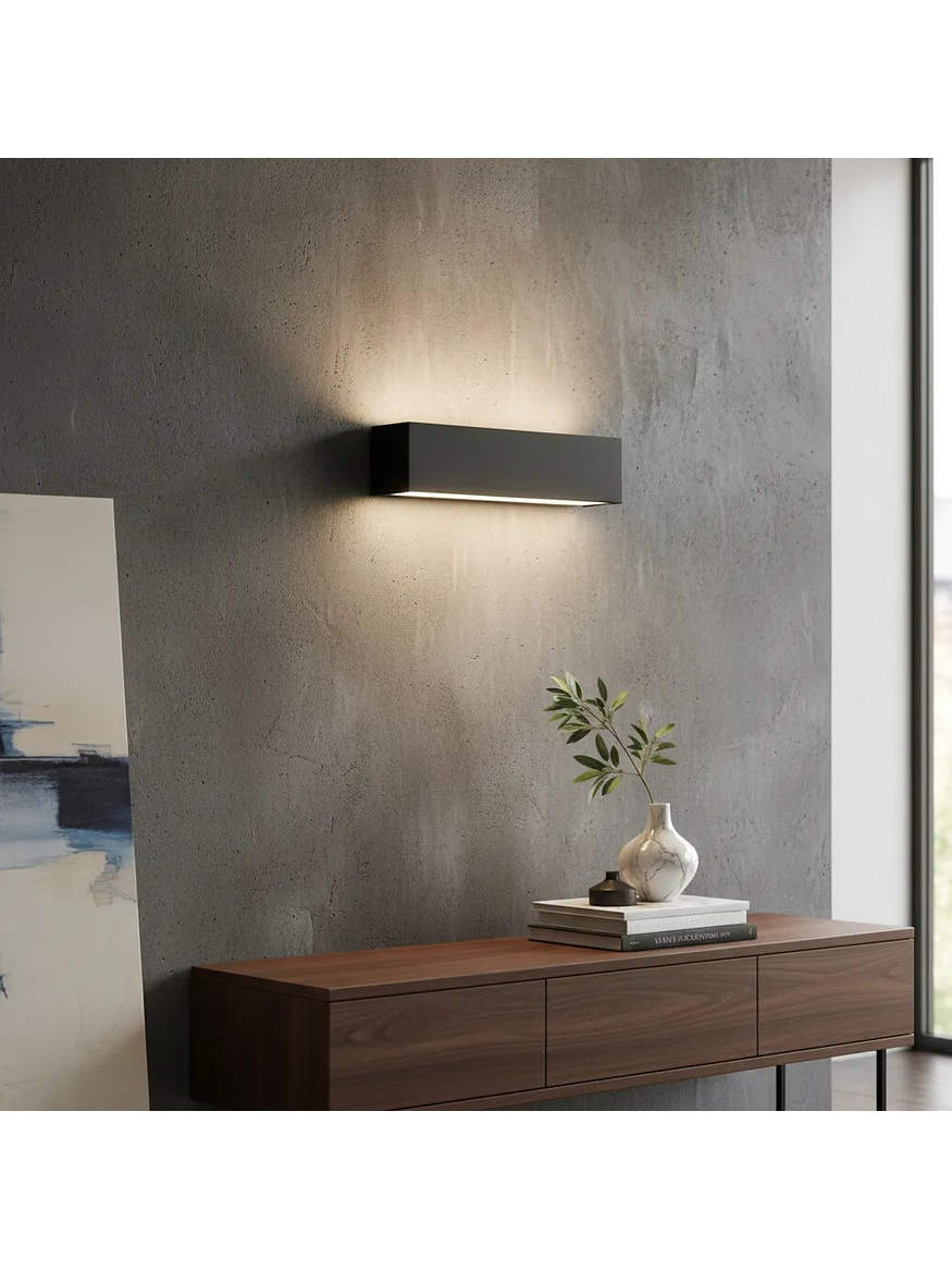 Aplique LED Bifocal 22W Luz Cálida IP65 Gris Oscuro 7