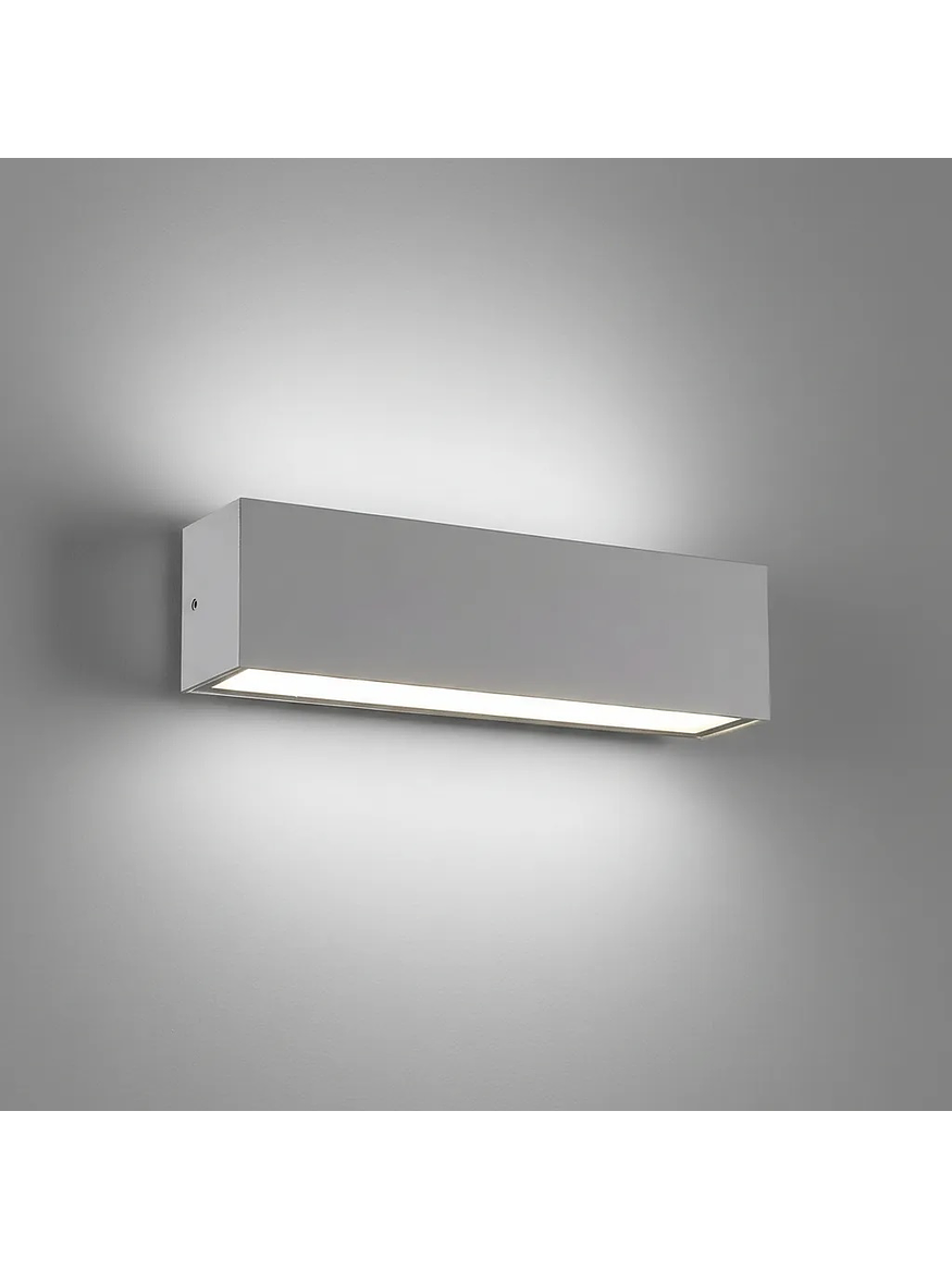 Aplique LED Bifocal 22W Luz Cálida IP65 Gris Claro 1