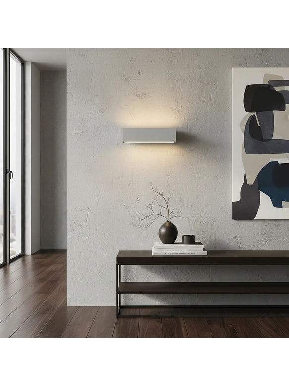 Aplique LED Bifocal 22W Luz Cálida IP65 Gris Claro 5