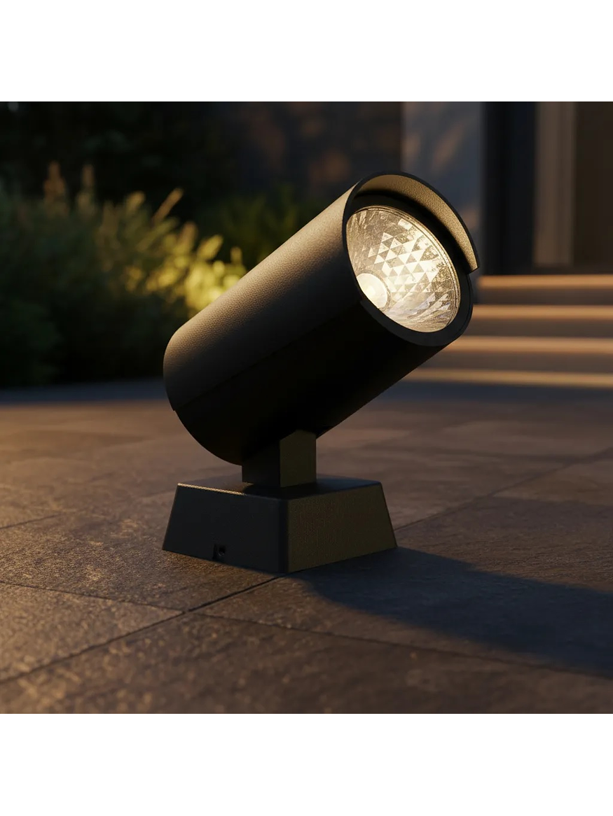 Aplique LED Exterior 13W 15° 3000K IP65 Gris Oscuro 7