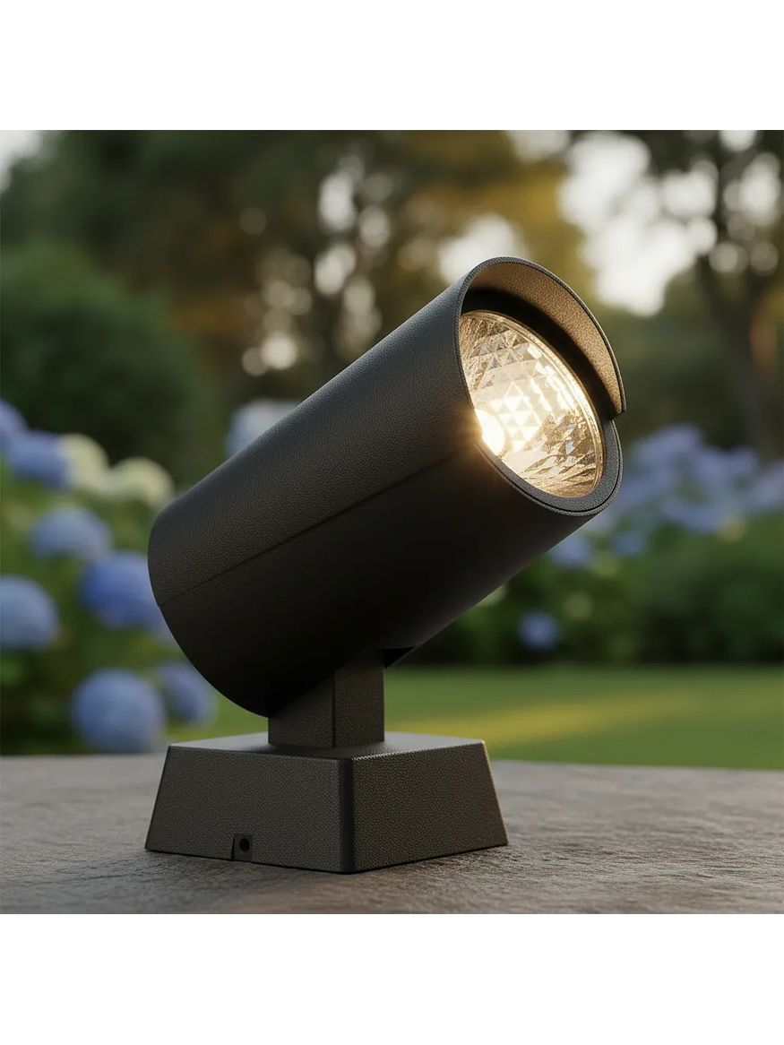 Aplique LED Exterior 13W 15° 3000K IP65 Gris Oscuro 9