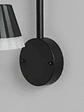 Aplique muro negro LED 10W 3000K IP54 Ø15cm - Miniatura 5