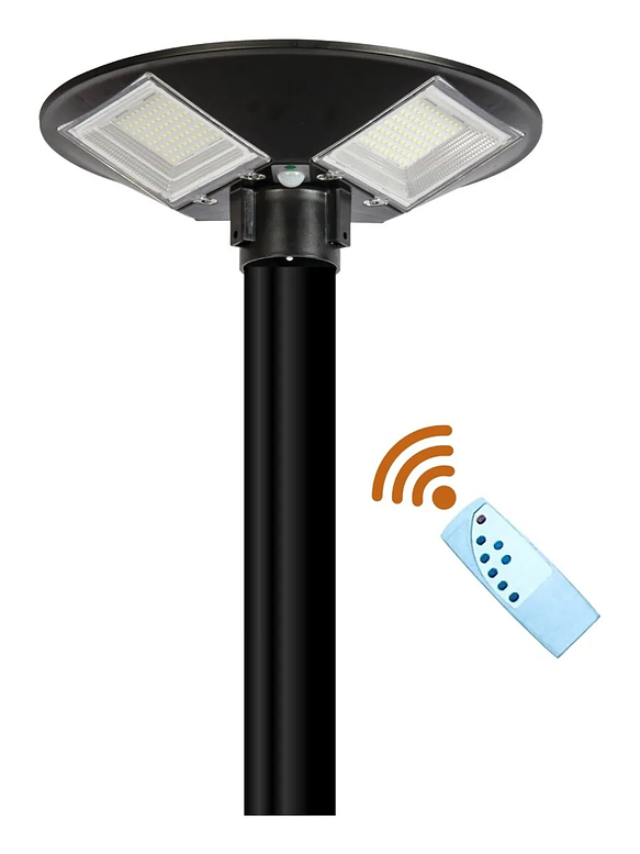 Alumbrado Público Solar Pagoda 150W Luz Cálida IP65 con Control 1