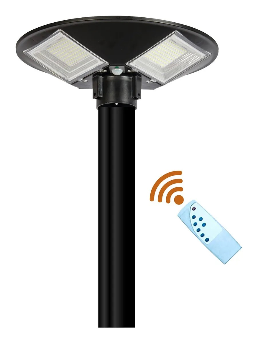 Alumbrado Público Solar Pagoda 150W Luz Cálida IP65 con Control 1