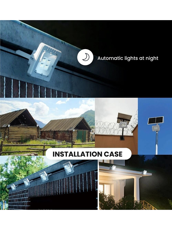 Proyector Solar LED AUSTRAL 100W Luz Fría 6500K IP65 5