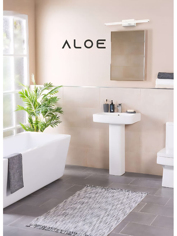 Aplique LED ALOE Baño 16W CCT IP44 69cm Blanco 2