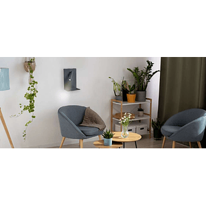 Aplique LED FIXION Lectura 3W+8W 3000K USB Negro