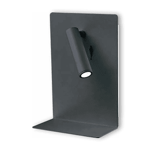 Aplique LED FIXION Lectura 3W+8W 3000K USB Negro