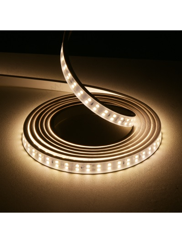 ROLLO 100 METROS – Cinta LED 220V IP65 9,5W/m – Corte 1m + Accesorios 2