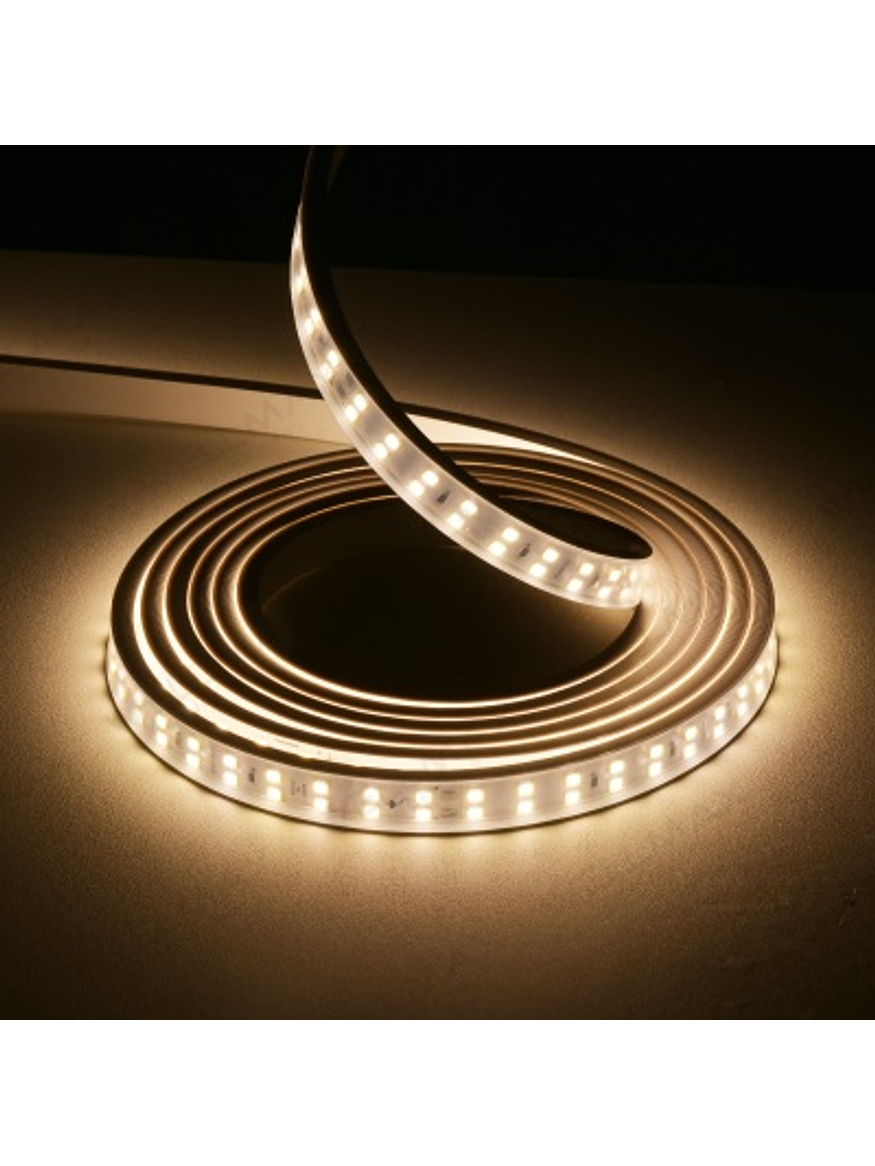 ROLLO 100 METROS – Cinta LED 220V IP65 9,5W/m – Corte 1m + Accesorios 2