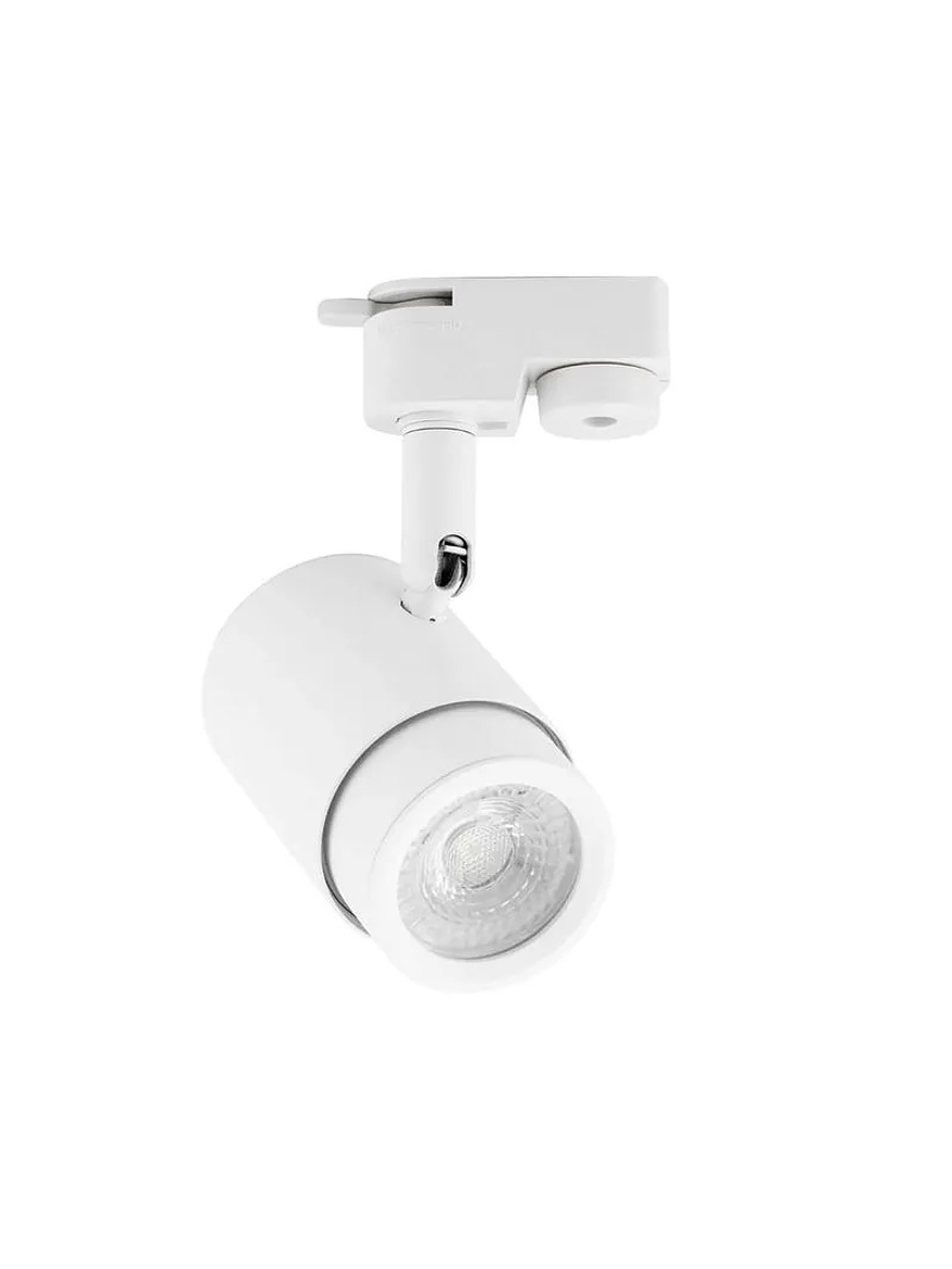 Kit Riel Monofásico 2 Metros + 5 Focos GU10 Cálida Blanco 4