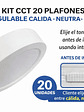 KIT 20 Plafón LED Sobrepuesto 18W 3CCT - Miniatura 1