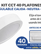 KIT 40 Plafón LED Sobrepuesto Redondo 12W 3CCT - Miniatura 1