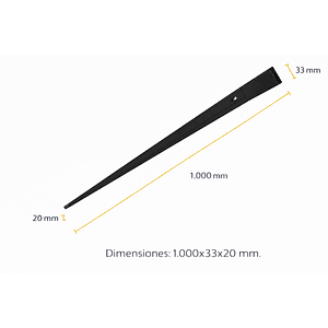 Riel Monofásico LED Negro 1 Metro 220V
