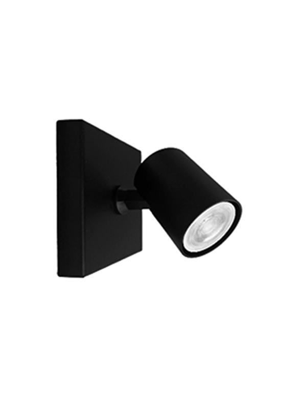 Aplique Sobrepuesto GU10 Negro Cielo y Muro  1