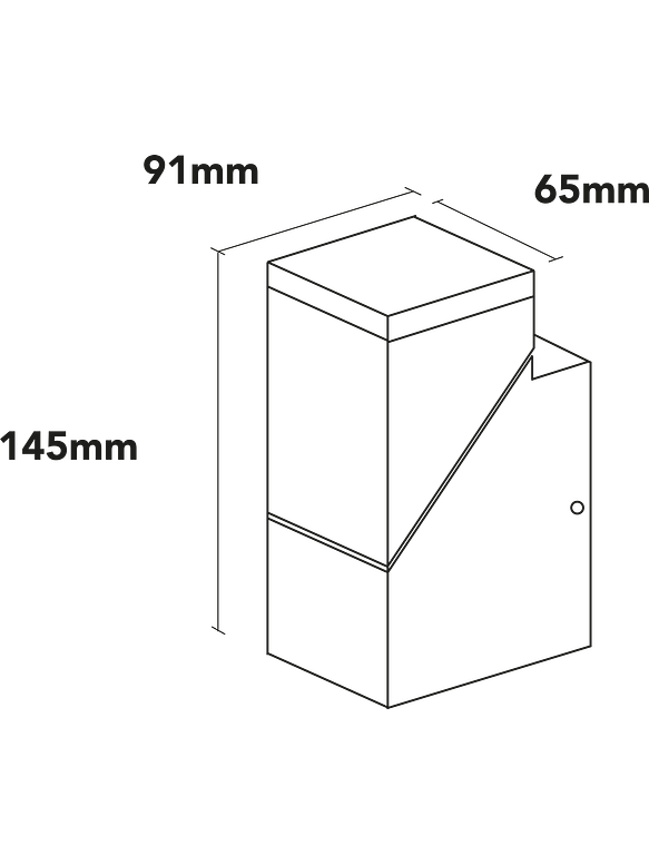 Aplique LED Exterior ROBLAN 8W Luz Cálida IP54 Gris 9
