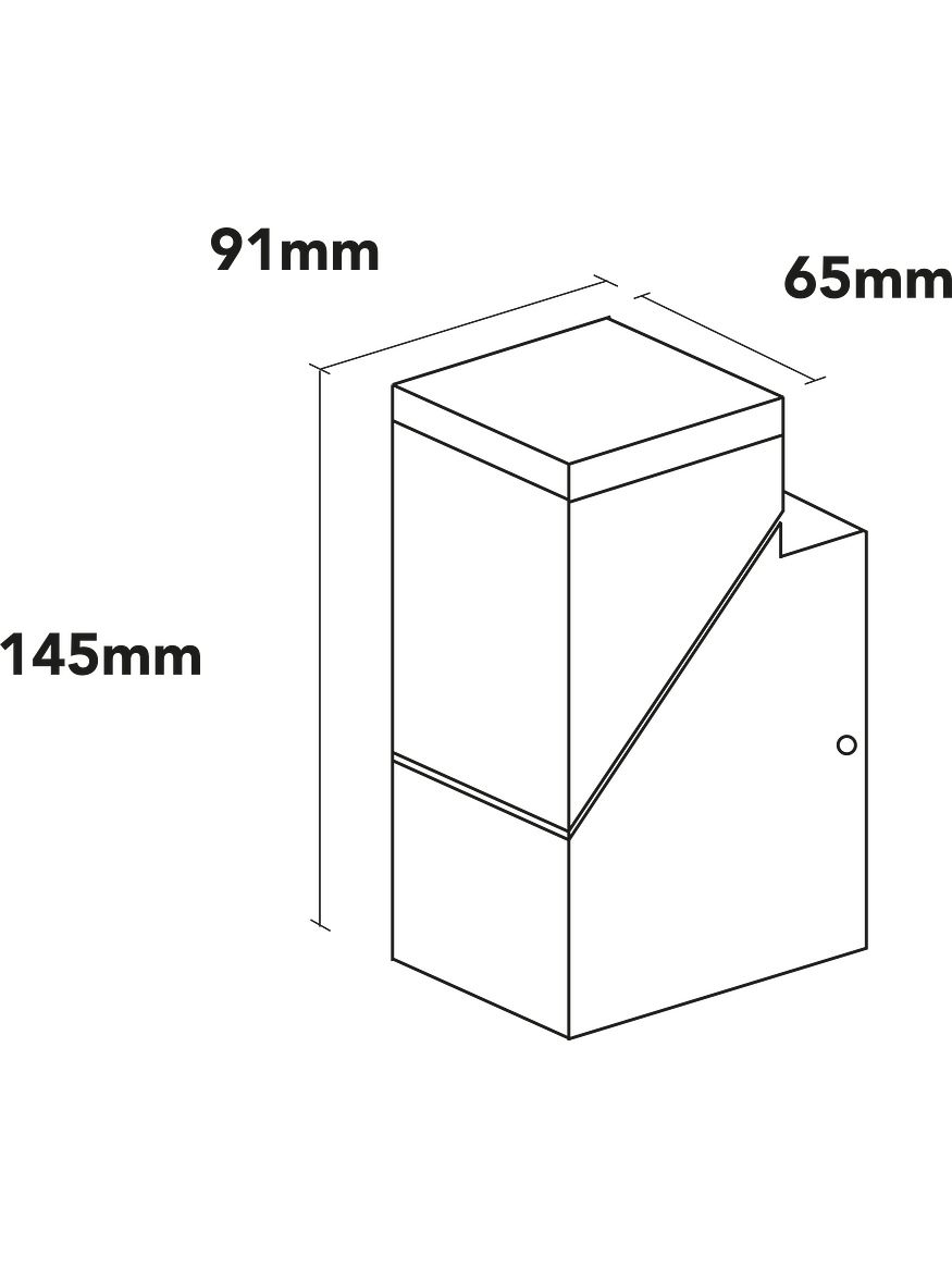 Aplique LED Exterior ROBLAN 8W Luz Cálida IP54 Gris 9