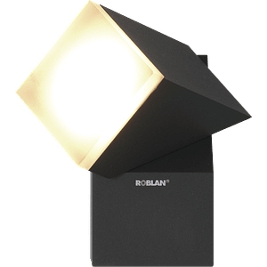 Aplique LED Exterior ROBLAN 8W Luz Cálida IP54 Gris