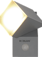 Aplique LED Exterior ROBLAN 8W con Sensor PIR Luz Cálida IP54 Plata - Miniatura 1