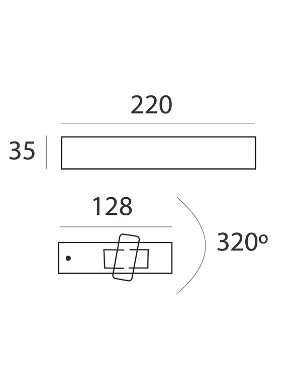 Aplique LED Exterior ROBLAN 11W Luz Cálida IP54  3
