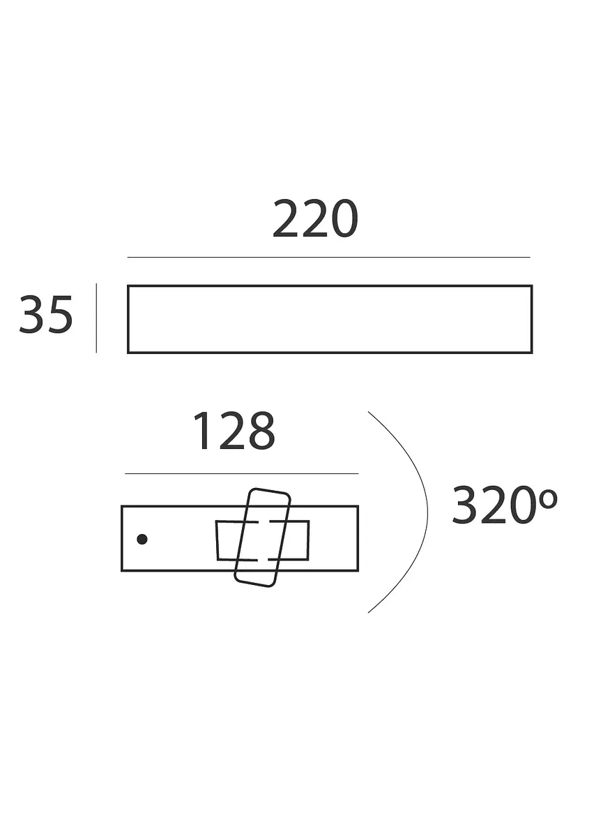 Aplique LED Exterior ROBLAN 11W Luz Cálida IP54  3
