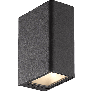 Aplique LED Exterior ROBLAN 13W Luz Cálida Bifocal IP54 Gris Oscuro