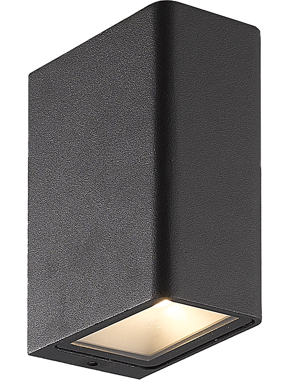 Aplique LED Exterior ROBLAN 13W Luz Cálida Bifocal IP54 Gris Oscuro 1