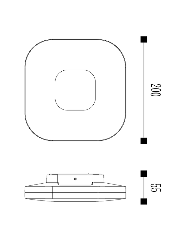 Aplique LED Exterior ROBLAN 11W Luz Cálida IP54 Cuadrado 5