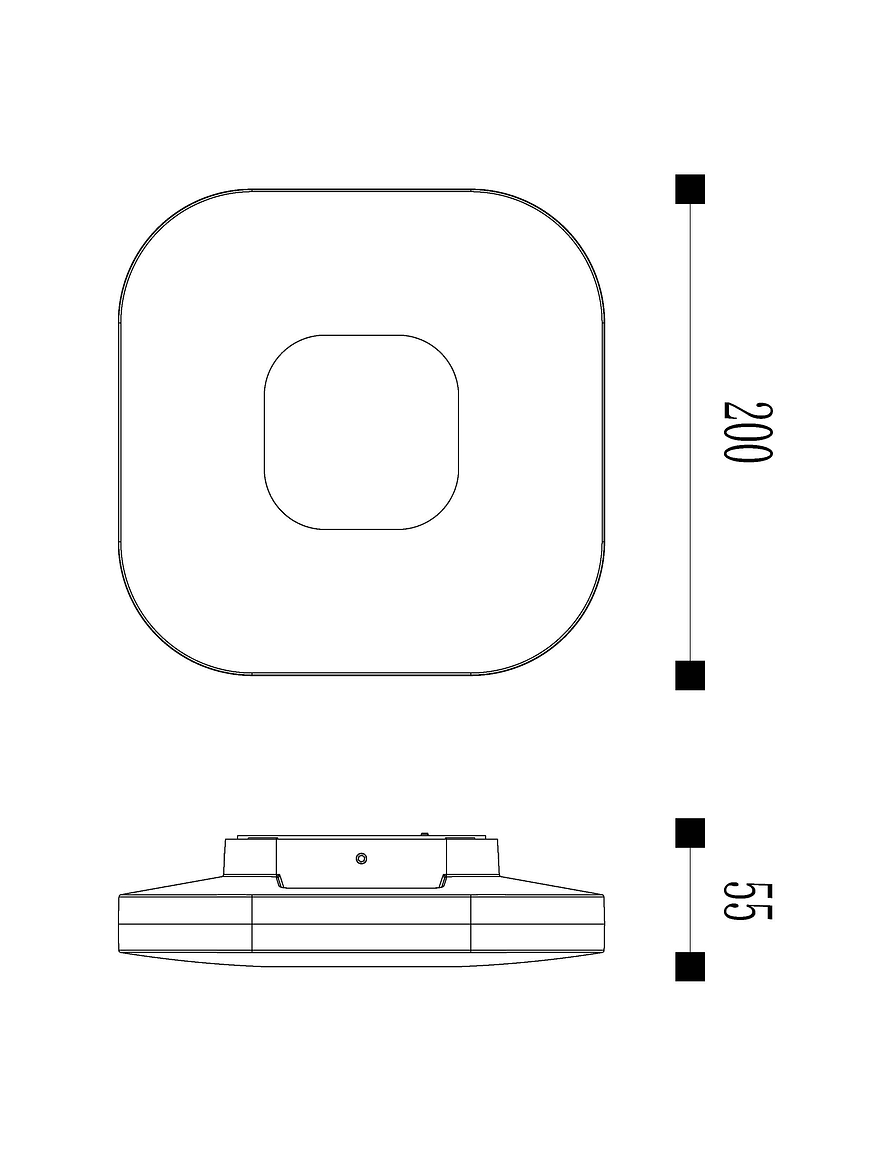 Aplique LED Exterior ROBLAN 11W Luz Cálida IP54 Cuadrado 5