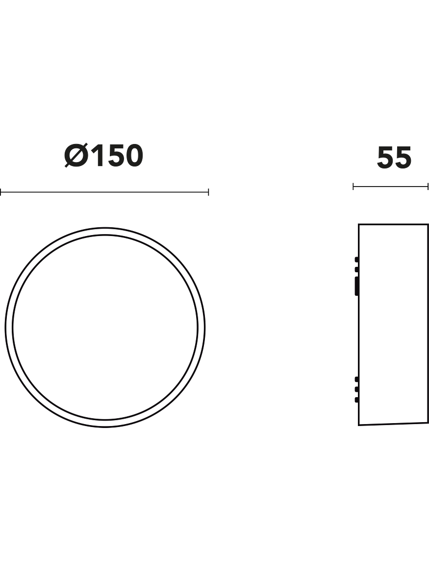 Plafón LED Exterior ROBLAN 6W Luz Cálida IP54  3