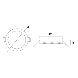 Downlight LED Circular Empotrable 12W Luz Neutra 4000K Plata