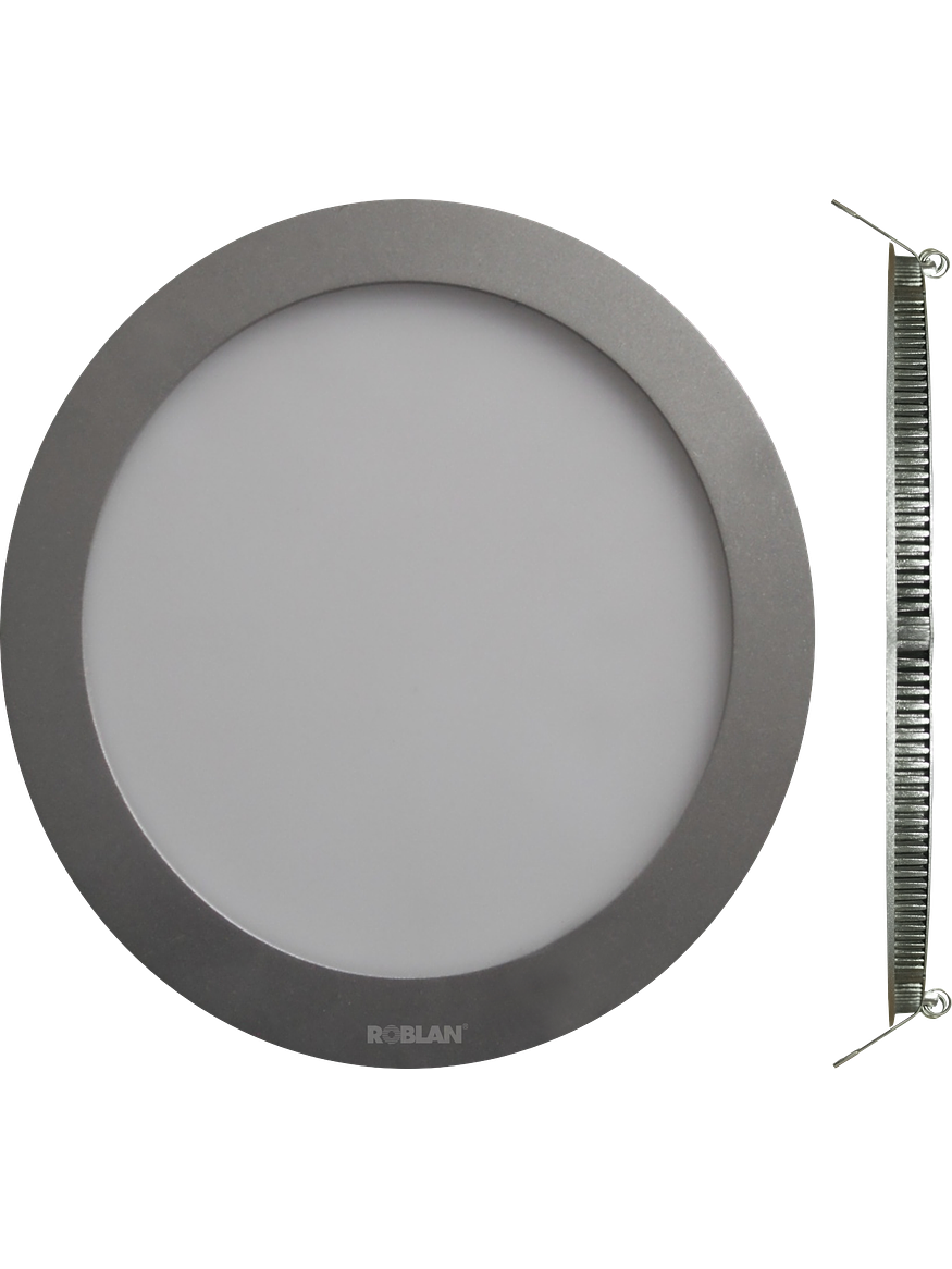 Downlight LED Circular Empotrable 12W Luz Fría 6500K Plata 2