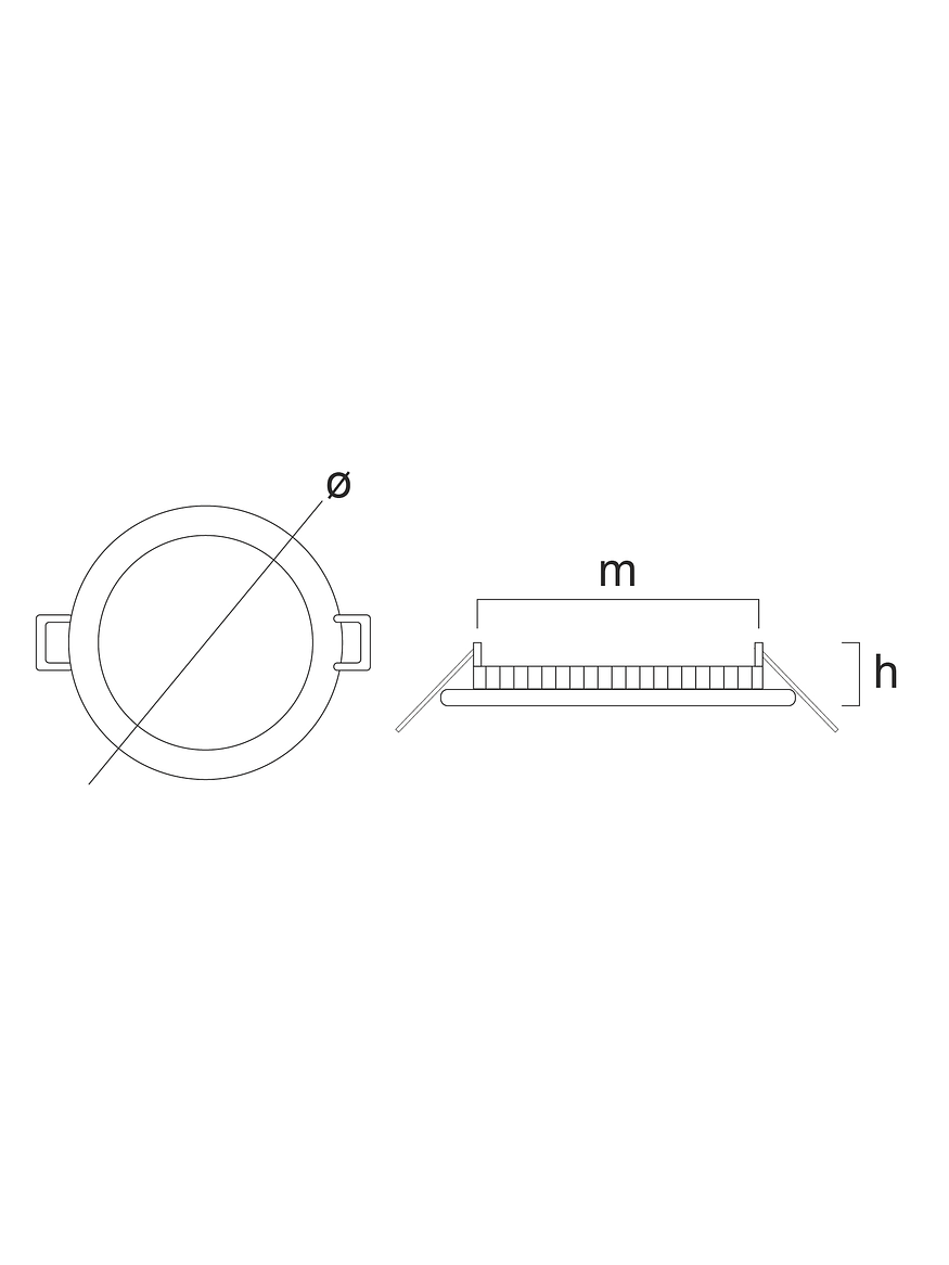 Downlight LED Circular Empotrable 12W Luz Fría 6500K Plata 3