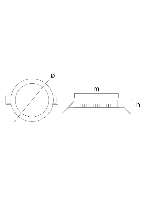 Downlight LED Circular Empotrable 18W Luz Cálida 3000K Plata 3