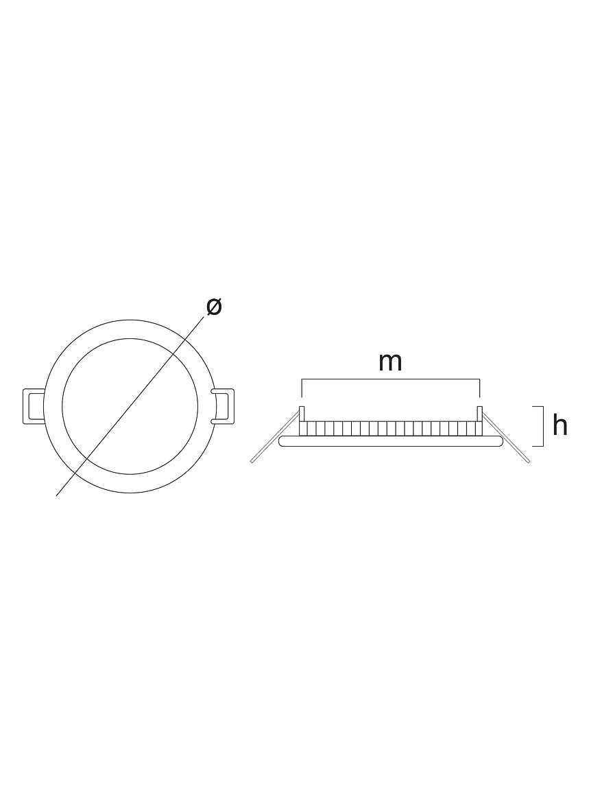 Downlight LED Circular Empotrable 18W Luz Cálida 3000K Plata 3
