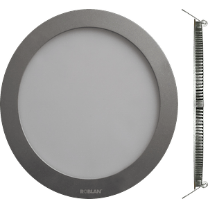 Downlight LED Circular Empotrable 18W Luz Cálida 3000K Plata