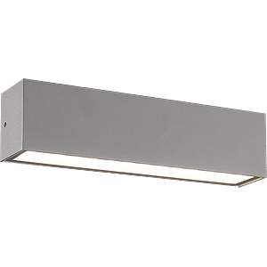 Aplique LED Exterior ROBLAN 22W Luz Cálida IP65 Plata