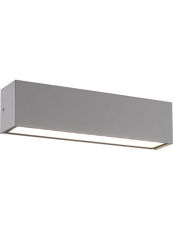 Aplique LED Exterior ROBLAN 22W Luz Cálida IP65 Plata 1
