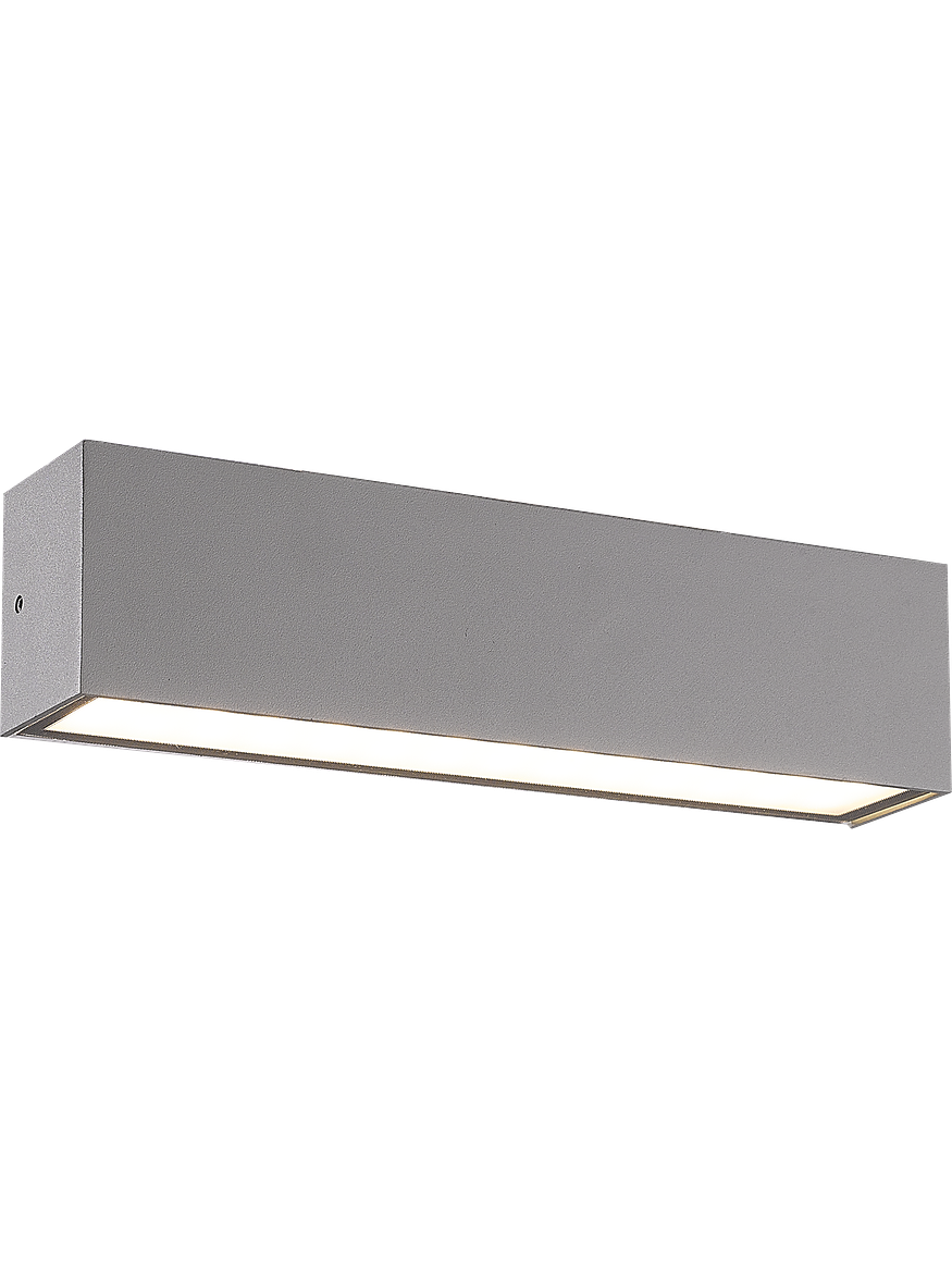 Aplique LED Exterior ROBLAN 22W Luz Cálida IP65 Plata 1