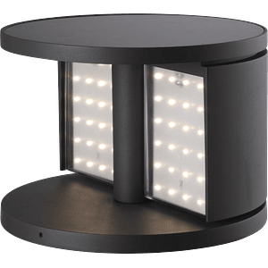 Bollard Solar de Piso ROBLAN NAVI 3W Luz Cálida IP54 Gris Oscuro