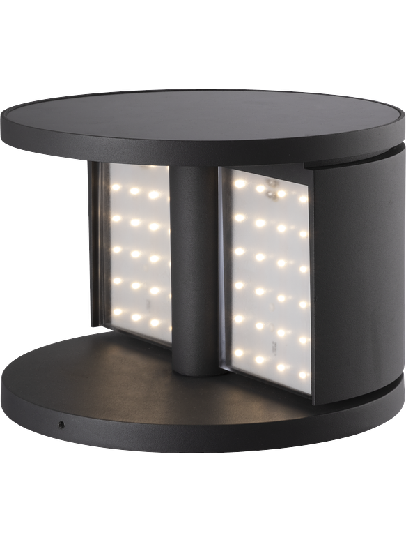 Bollard Solar de Piso ROBLAN NAVI 3W Luz Cálida IP54 Gris Oscuro 1