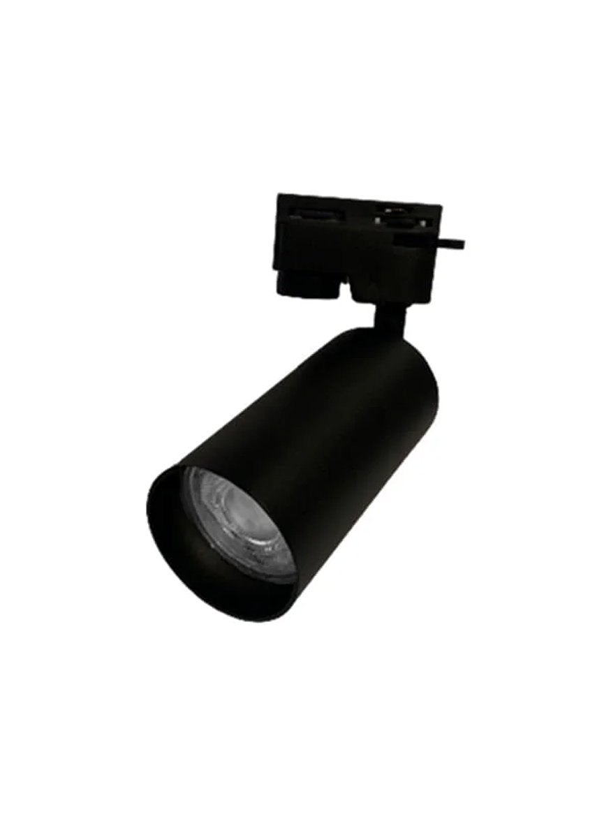 Kit Riel Monofásico Negro 1m 3 Focos GU10 Luz Cálida 2